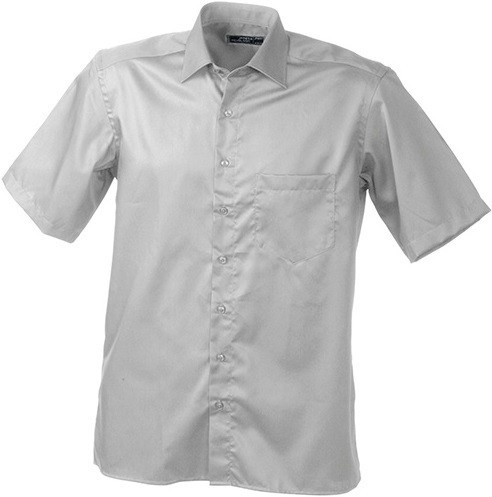 James & Nicholson JN607 Kurzarm Herrenhemd Easy-Care in 4 Farben
