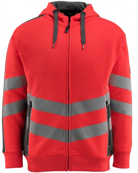 Mascot CORBY 50138-932 Warnschutz-Kapuzensweatshirt mit Reißverschluss