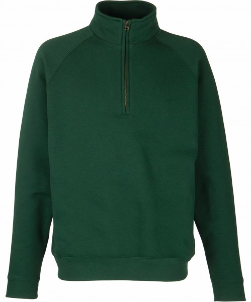 Fruit of The Loom Zip Neck Sweat in 8 Farben