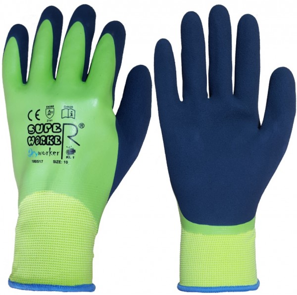 Super Worker Dryworker Latex-Schutzhandschuhe vollbeschichtet