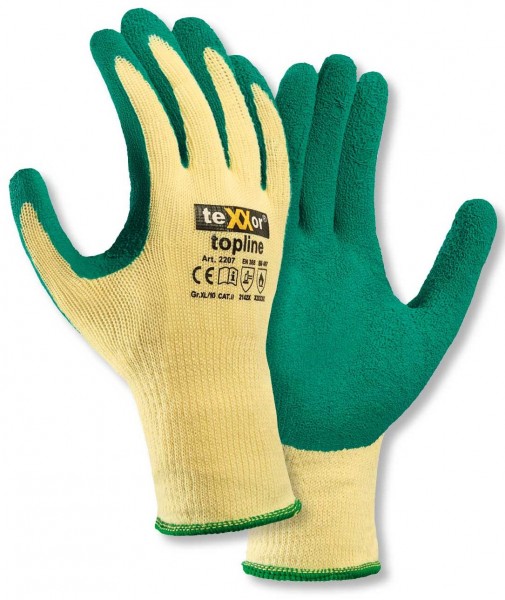 texxor 2207 topline Latex-Hitzeschutzhandschuhe