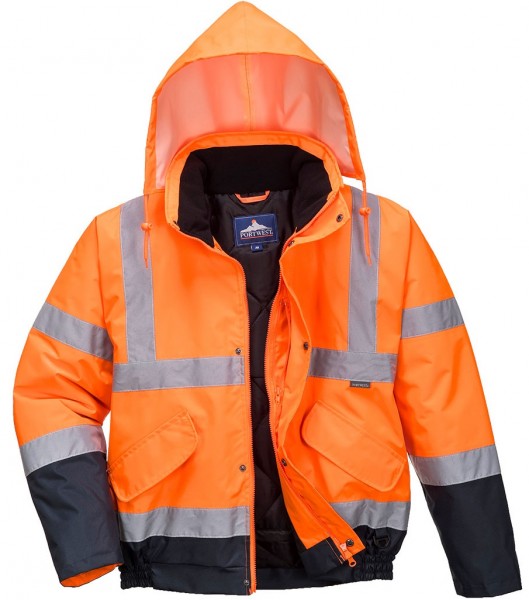 Portwest S266 zweifarbige Warnschutz Pilotjacke