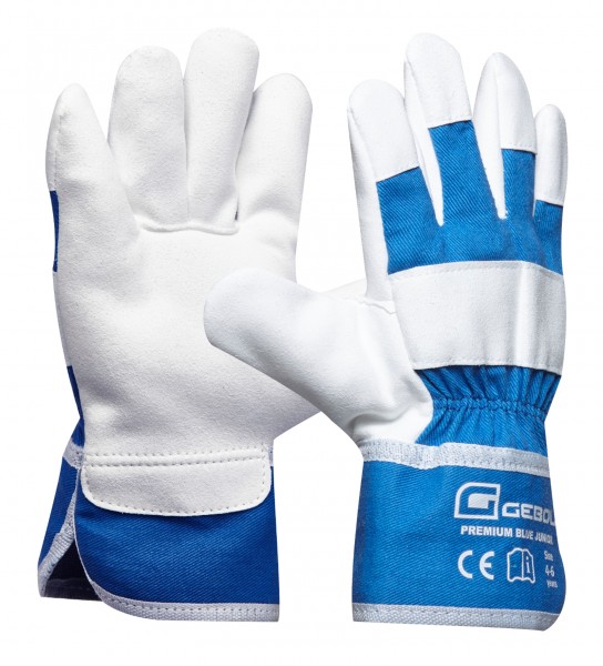 Gebol Premium Blue Junior Synthetikleder-Kinderhandschuhe