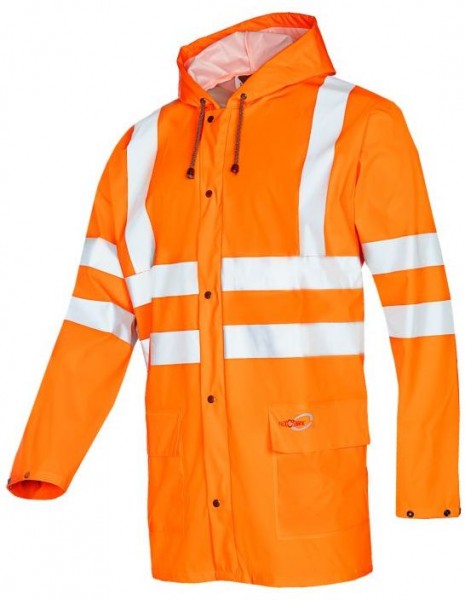 Sioen Eshton 3726A2FE0 Warnschutz-Regenjacke mit Kapuze