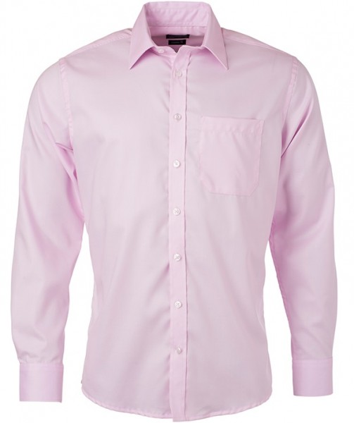 James & Nicholson JN682 Langarm Herrenhemd Micro-Twill in 3 Farben