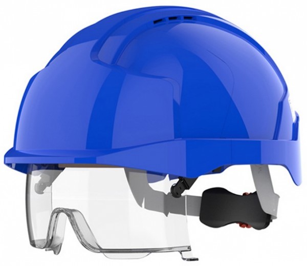 JSP AMB170 EVO VISTAlens Schutzhelm belüftet mit Drehverschluss und Schutzvisier