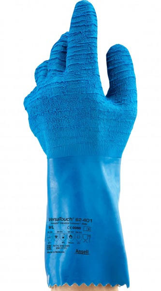 Ansell AlphaTec 62-401 Latex-Chemikalienschutzhandschuhe Level B