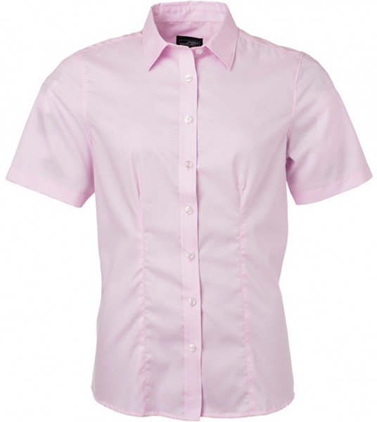 James & Nicholson JN683 Kurzarm Damenbluse Micro-Twill in 4 Farben
