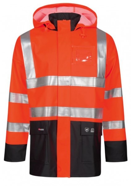 Lyngsøe LR9015 Warnschutz-Regenjacke PU/PVC