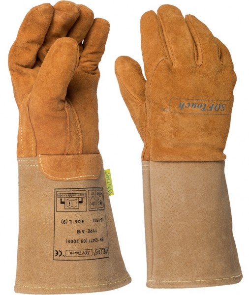 Weldas 10-1003 Schweißerhandschuhe aus Schweinsvollleder