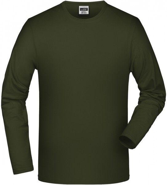 James & Nicholson JN056 Elastic Shirt Langarm in 8 Farben