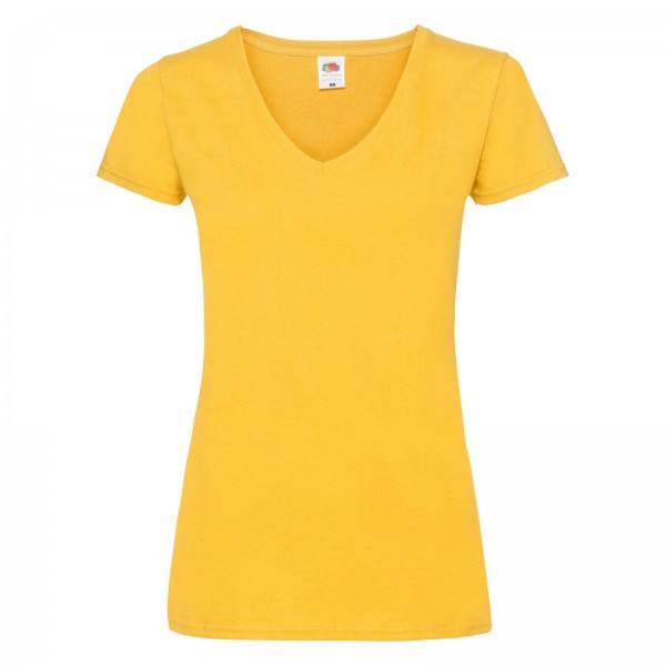 Fruit of The Loom Valueweight V-Neck T Ladys-Fit in 10 Farben