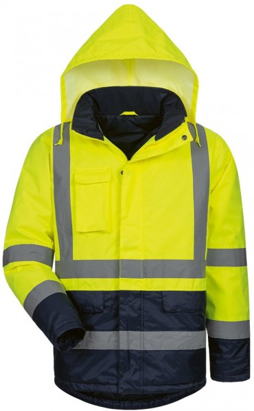 Safestyle 2355 HARRY Warnschutzparka leuchtgelb- marine