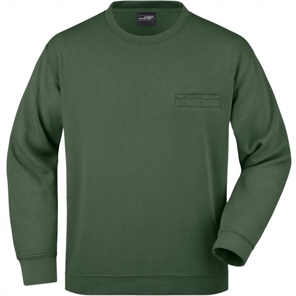 James & Nicholson JN924 Herren Sweatshirt mit Brusttasche in 10 Farben
