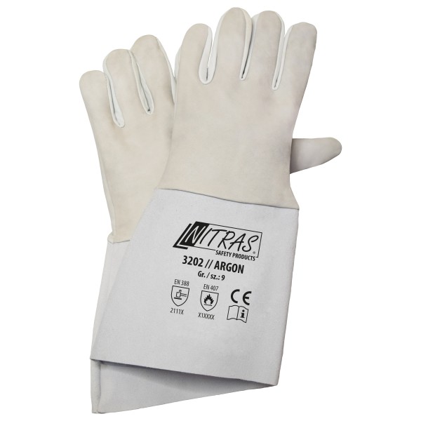 Nitras Argon Vollnappaleder-Schutzhandschuhe