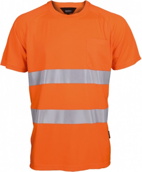 Vizwell VWT1AO Warnschutz-Coolpass-T-Shirt leuchtorange