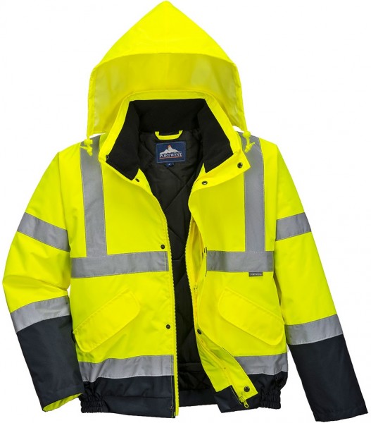 Portwest S266 zweifarbige Warnschutz Pilotjacke