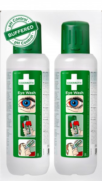Cederroth 725200 Augenspülflaschen 2 x 500 ml