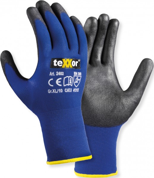 texxor 2402 PU-Schutzhandschuhe touchscreenfähig