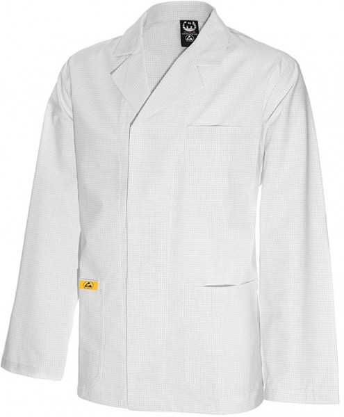 ESD Herrenjacke langarm weiß 155g/m²