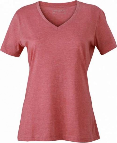 James & Nicholson JN973 Damen Melange V-Shirt in 9 Farben
