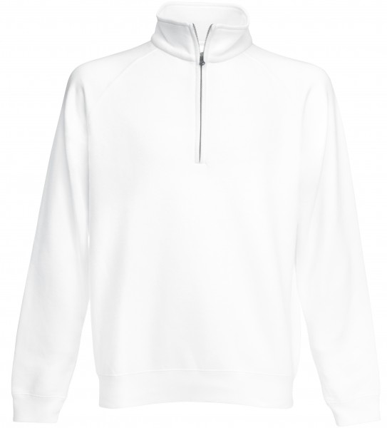 Fruit of The Loom Zip Neck Sweat in 8 Farben