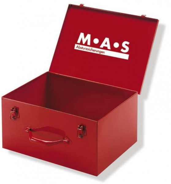 M.A.S Gerätekoffer aus Stahlblech rot lackiert
