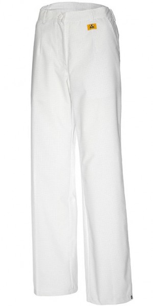 ESD Damen-Bundhose weiß 180g/m²