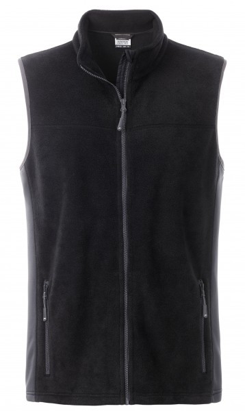 James & Nicholson JN856 Herren Workwear Fleece Weste in 8 Farben