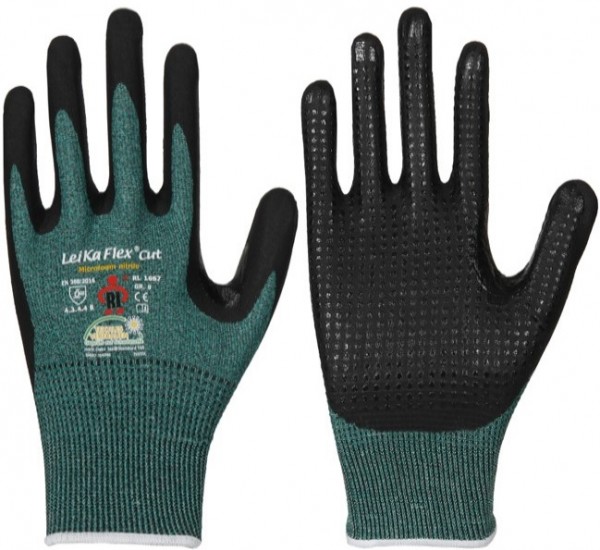 LeiKaFlex 1667 Cut Nitril-Schnittschutzhandschuhe mit Noppen Level B