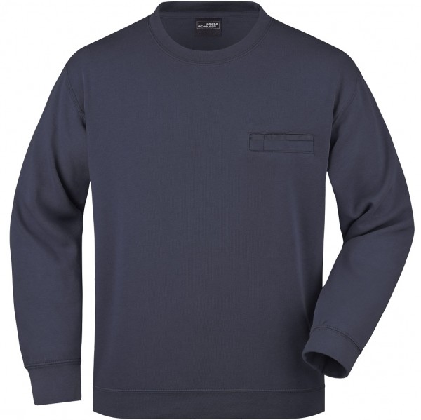 James & Nicholson JN924 Herren Sweatshirt mit Brusttasche in 10 Farben