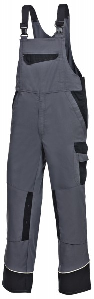 BP 1608-559 Latzhose mit Kniepolstertaschen und verdeckten Knöpfen Work & Wash Color