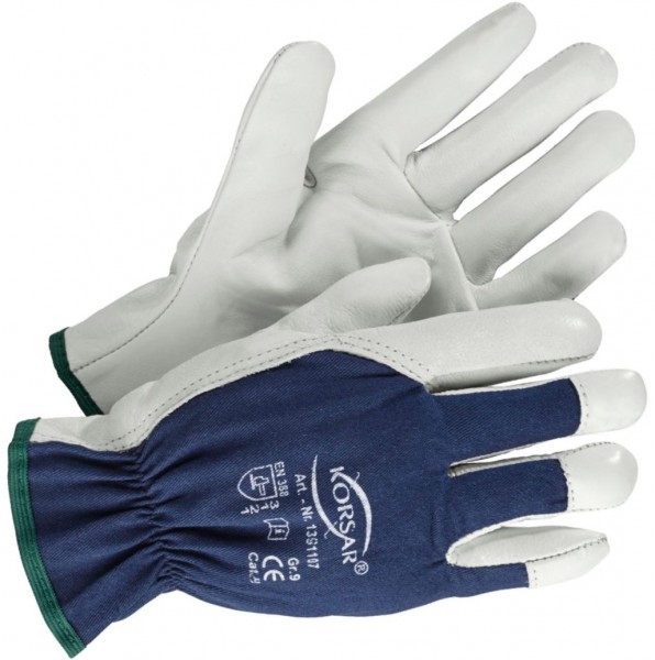 Korsar Azul Rindsnappaleder-Schutzhandschuhe