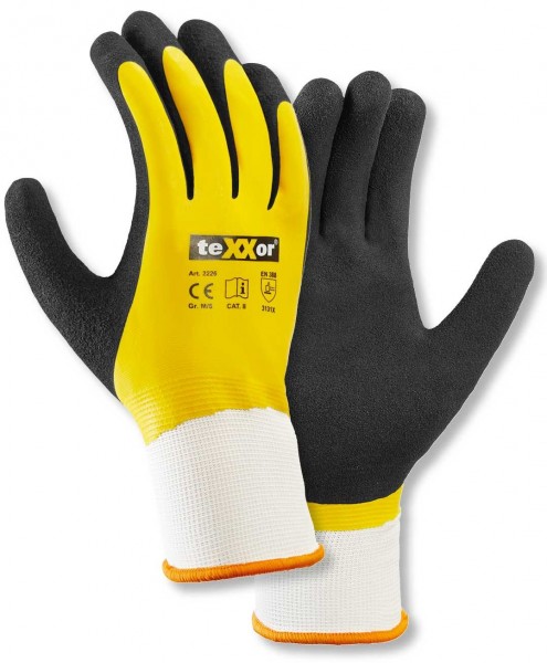 texxor 2226 Latex-Schutzhandschuhe vollbeschichtet