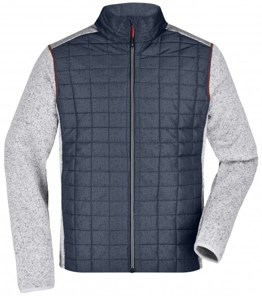 James & Nicholson JN742 Herren Knitted Hybrid Jacke in 5 Farben