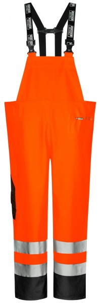 Lyngsøe FR-LR259 flammenhemmende Warnschutz-Regenlatzhose in starker PU/PVC-Qualität