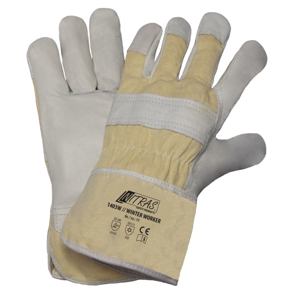 Nitras 1403W Winter Worker Rindvolllederhandschuhe
