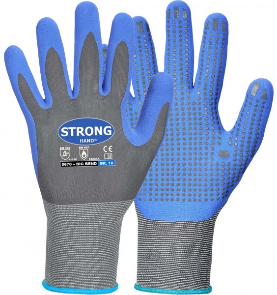 Stronghand 0678 Big Bend Nitril-Schutzhandschuhe mit Noppen