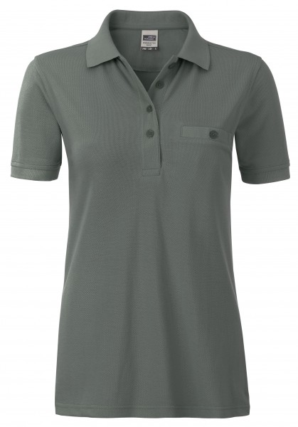 James & Nicholson JN867 Damen Workwear Polo mit Tasche in 17 Farben