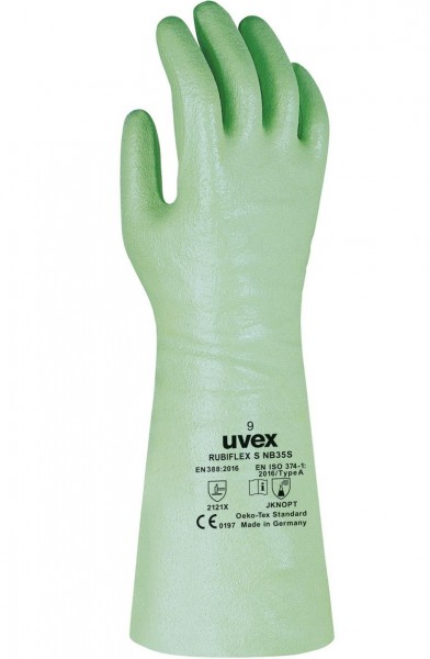 uvex 98891 rubiflex S NB35S Nitril-Chemikalienschutzhandschuhe