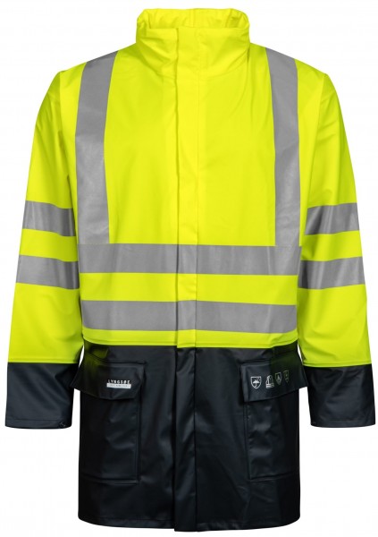 Lyngsøe FR-LR3055 flammenhemmende Warnschutz-Regenjacke