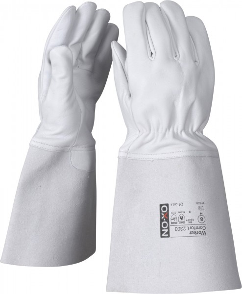 OX-ON Worker Comfort 2303 (Tig) Schweißerhandschuhe aus Ziegenleder
