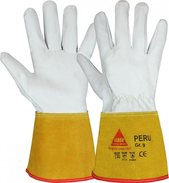 Hase 403835 Peru Ziegennappaleder-Hitzeschutzhandschuhe