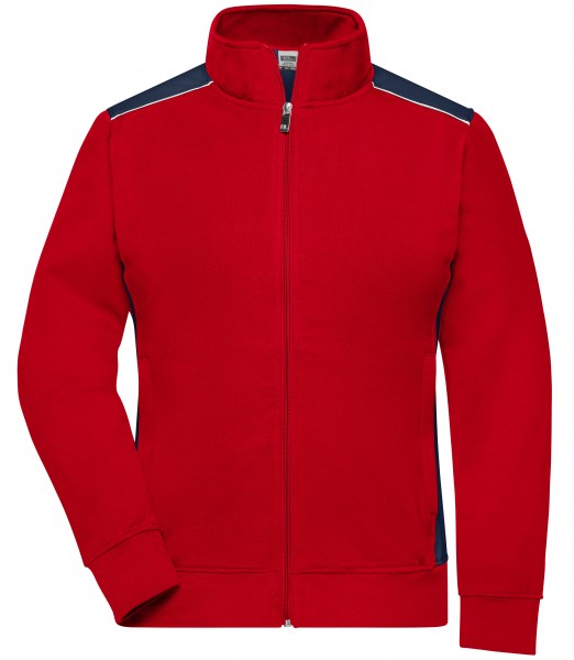 James & Nicholson JN869 Damen Workwear Sweat Jacket in 8 Farben