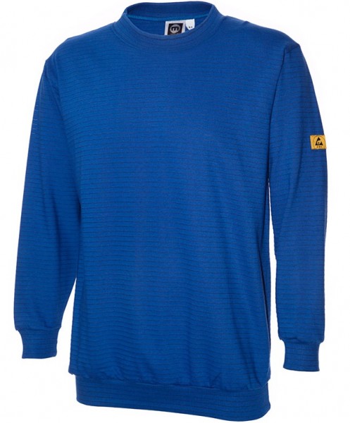 ESD Sweat-Shirt kobaltblau 300g/m²