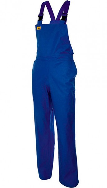 ESD Damen-Latzhose kornblau 180g/m²