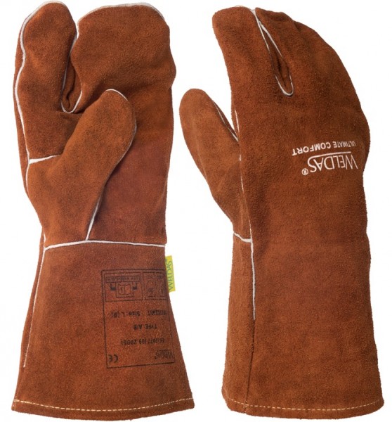 Weldas 10-2392MIT Schweißerhandschuhe aus Rindspaltleder