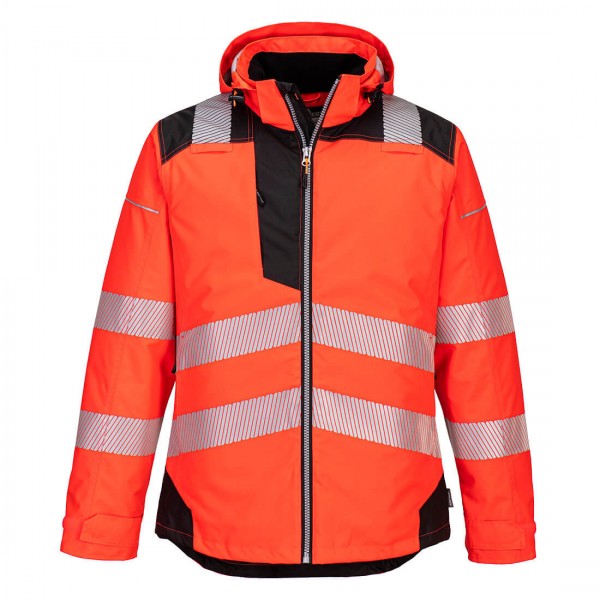 Portwest T400 PW3 Warnschutz-Regenjacke