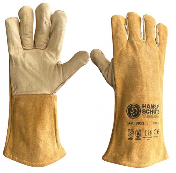 HansaTec 3811 MIG/MAG Schweisserhandschuh Premium