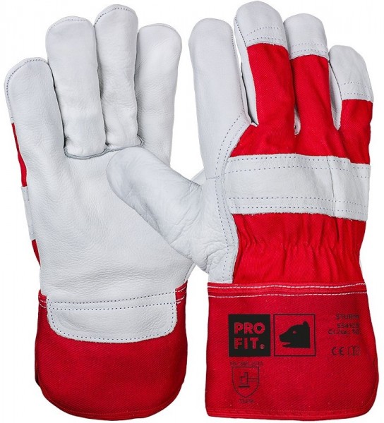 Pro-Fit 554123 Rindvollleder-Schutzhandschuhe